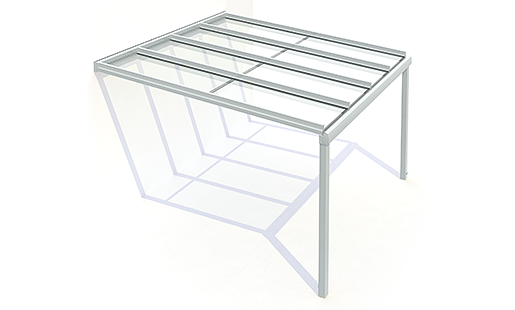 Modell für Terrassenüberdachung